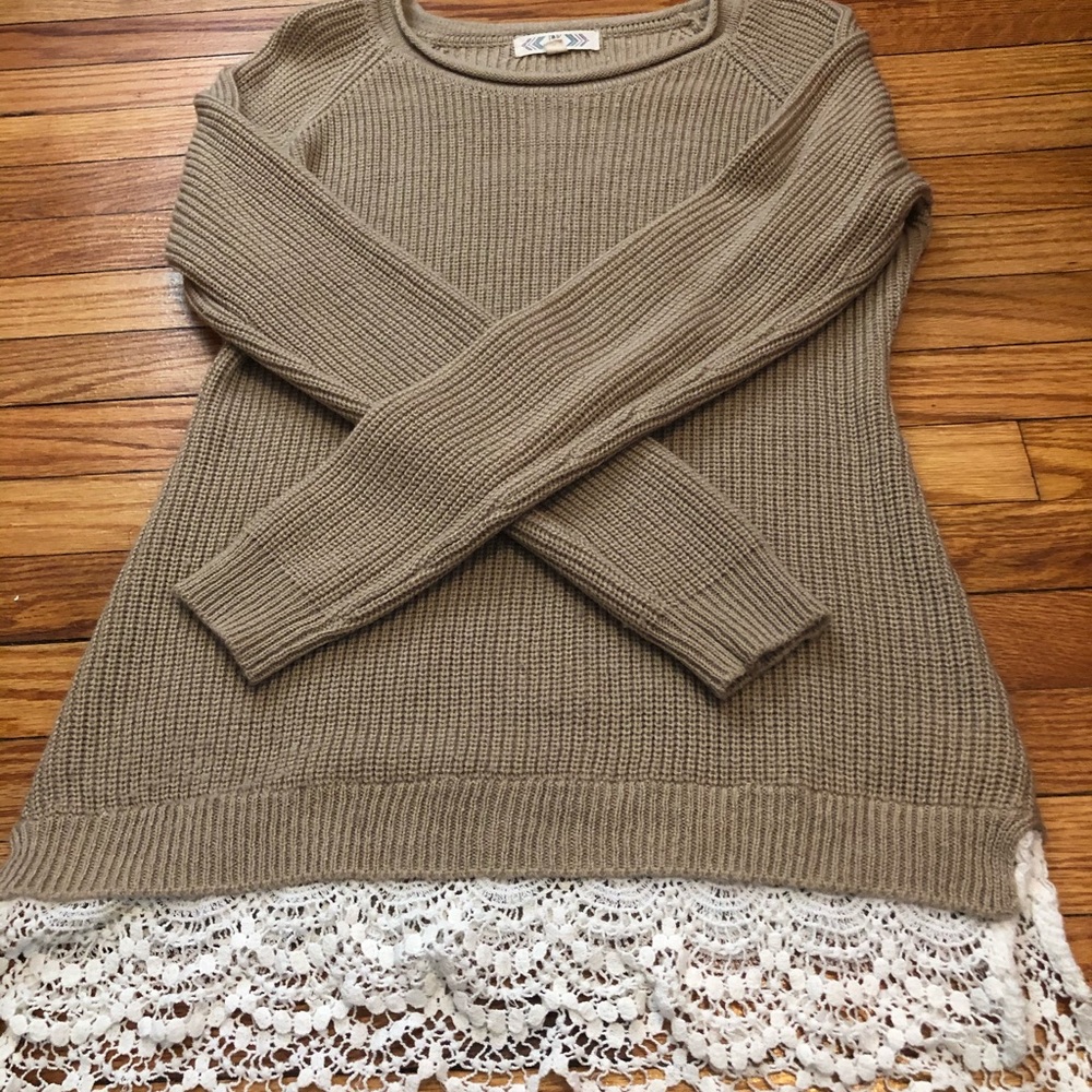 Pink rose sweater